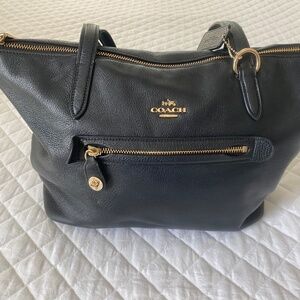 Black Leather Coach Purse